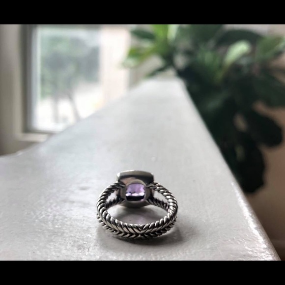 SOLD- David Yurman Petite Albion Ring -Amethyst - Picture 2 of 8